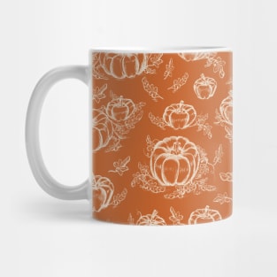 Autumn Pumpkins Pattern Mug